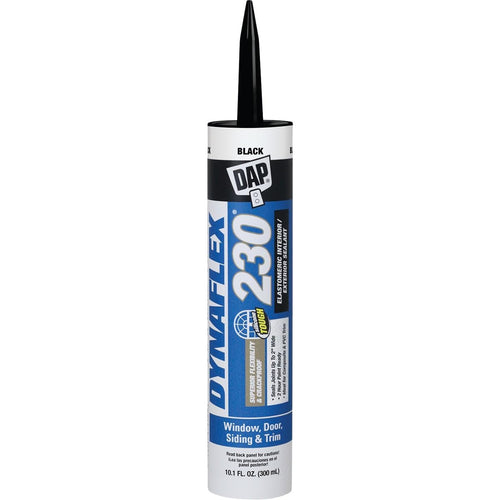 DAP Dynaflex 230 Indoor/Outdoor Sealant, Black, 10.1 fl oz (Case of 12)