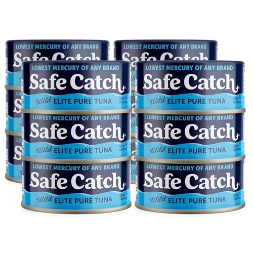 Safe Catch Wild Caught Canned Tuna, 5 oz Can (Pack of 12)