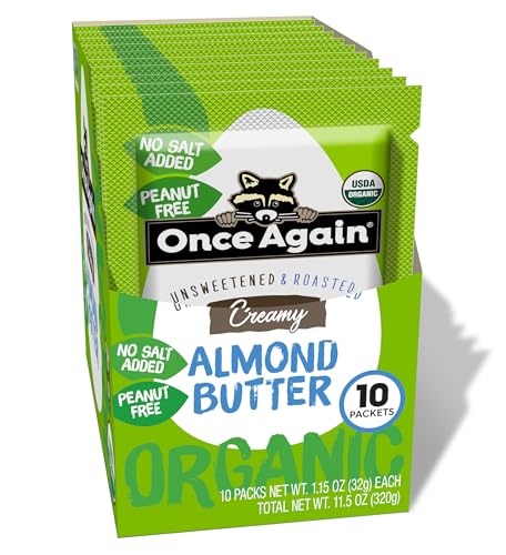 Once Again Organic Roasted Almond Butter Packets, 1.15 oz, 10 Count