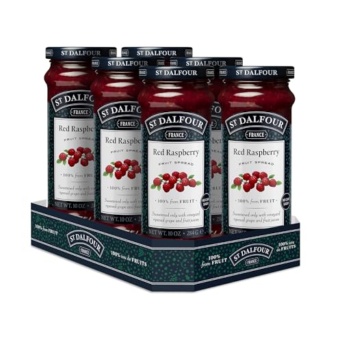 St. Dalfour Red Raspberry Fruit Spread, 10 oz (Pack of 6)