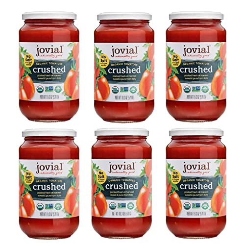 Jovial Organic Crushed Tomatoes, 18.3 oz (Pack of 6)