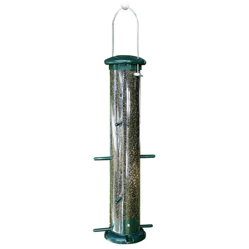Woodlink Audubon 8 Port Plastic Thistle Finch Feeder, Green, 15 Inch