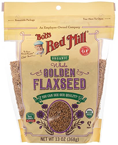 Bob's Red Mill Organic Whole Golden Flaxseed, 13 oz