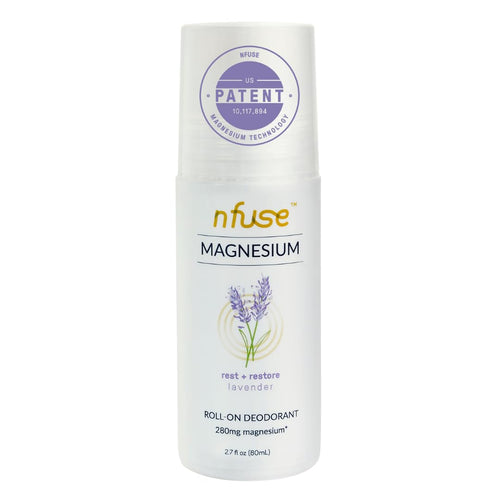 nfuse Magnesium Roll-On Deodorant, Lavender (Relax and Restore)