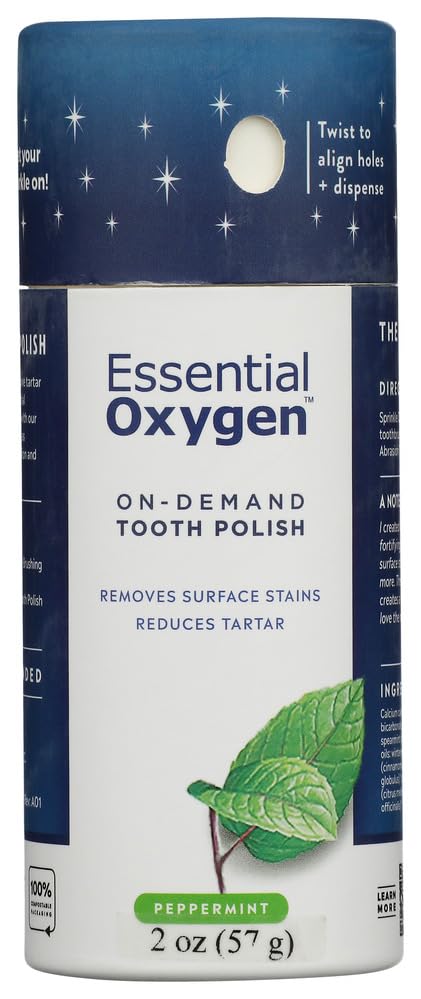 Essential Oxygen Organic Mint Tooth Polish, 2 oz