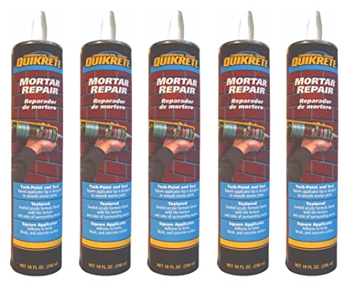 Quikrete Mortar Repair, Gray, 10 oz Caulking Tube (Pack of 5)