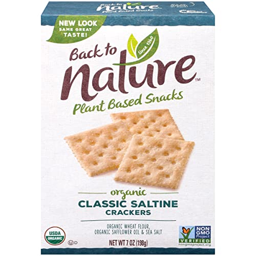 Back to Nature Organic Classic Saltine Crackers, 7 oz (Case of 6)