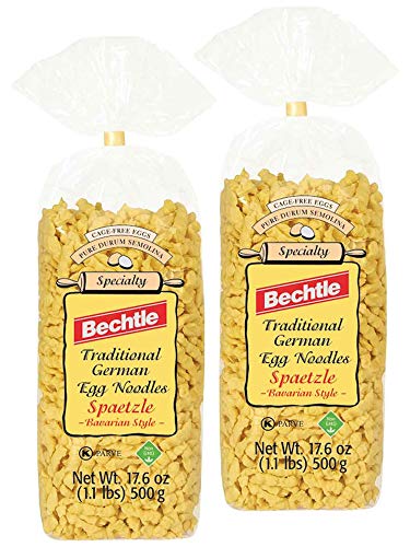 Bechtle Bavarian Style Spaetzle German Egg Noodles, 17.6 oz (Pack of 2)