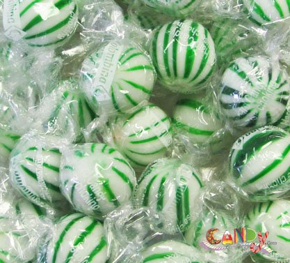 Jumbo Spearmint Balls, 120 Pieces