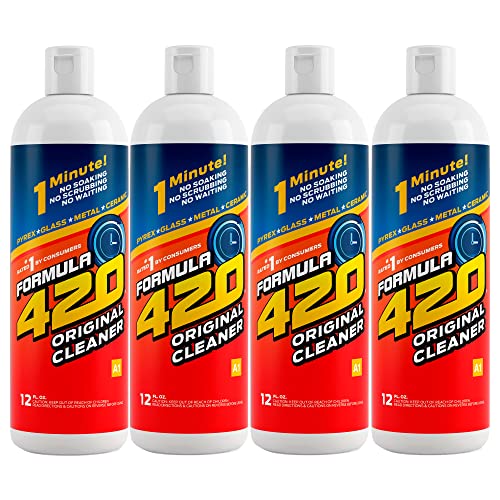 Formula 420 Glass Metal Ceramic Pipe Cleaner, 12 fl oz (Pack of 4)