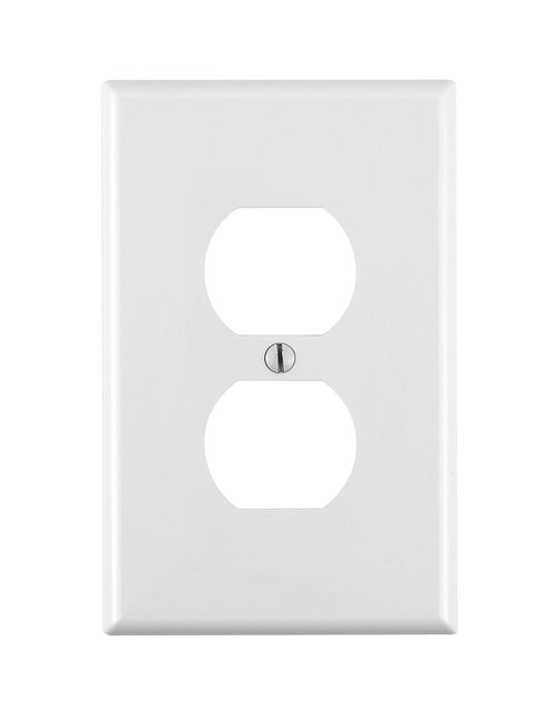 Leviton 1-Gang Midway Nylon Wallplate, White, PJ8-W