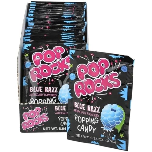 Pop Rocks Blue Razzberries Popping Candy (Pack of 24)