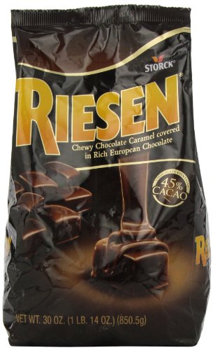 Riesen Chewy Dark Chocolate Caramel Candy, 30 oz (Pack of 3)
