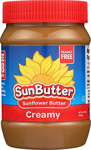 SunButter Creamy Sunflower Seed Spread, 16 oz Jar (Pack of 3)