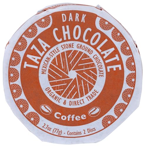 Taza Chocolate Organic Mexicano Disc, 55% Dark Chocolate Coffee, 2.7 oz