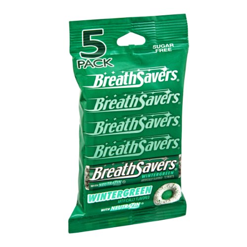 Breath Savers Wintergreen Sugar Free Mints (Pack of 5)