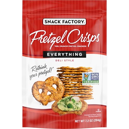 Snack Factory Everything Pretzel Crisps, 7.2 oz