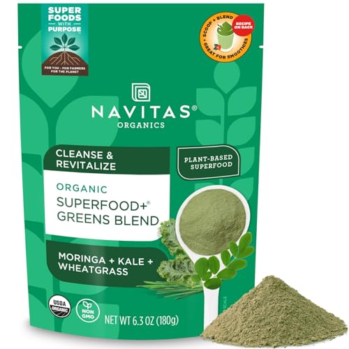 Navitas Organics Superfood+ Greens Blend, 6.3 oz