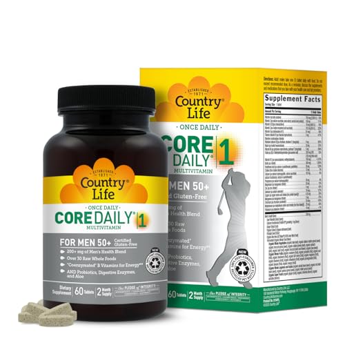 Country Life Core Daily-1 Multivitamin for Men 50+, 60 Tablets