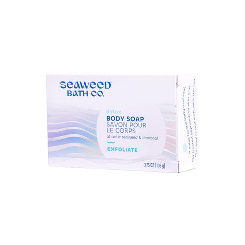 Seaweed Bath Co. Exfoliate Detox Body Soap, Charcoal, 3.75 oz