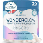WonderCow Hair, Skin & Nails Vitamins with Bovine Colostrum, 30 Servings
