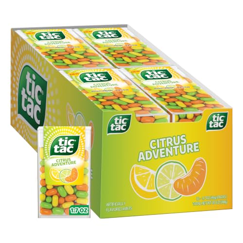 Tic Tac Citrus Adventure, 100 Pieces Each (Pack of 12)