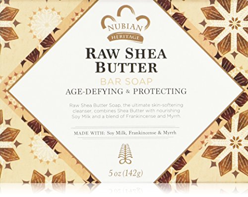 Nubian Heritage Raw Shea and Myrrh Bar Soap, 5 oz (Pack of 6)