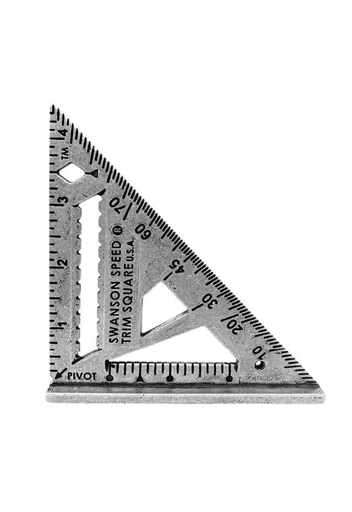 Swanson Speed Trim Square, 4.5 in Aluminum Cabinetry Triangle