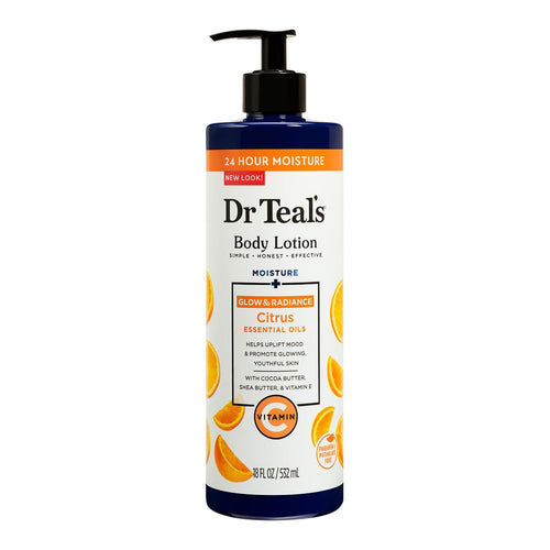 Dr Teal's Moisture Plus Radiant Body Lotion, Citrus, 18 fl oz