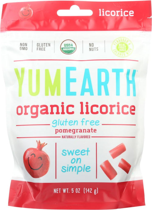 YumEarth Soft Eating Pomegranate Licorice, 5 oz (Pack of 3)