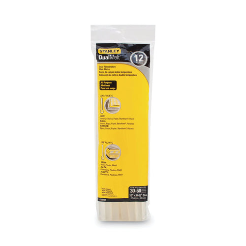 Stanley Dualtemp Glue Sticks, 12 Count (GS25DT)