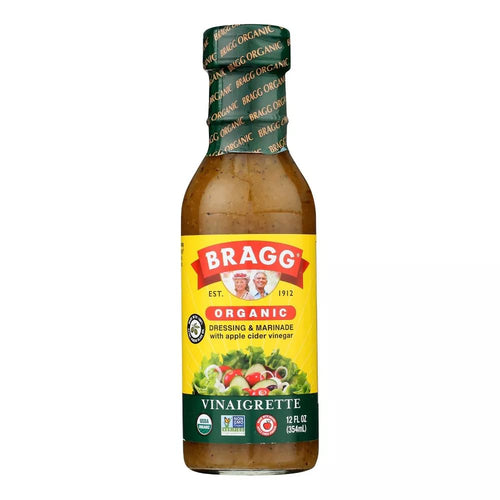 Bragg Organic Vinaigrette Dressing & Marinade, 12 oz (Pack of 2)