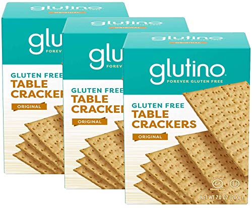Glutino Gluten-Free Table Crackers, 7 oz (Pack of 3)