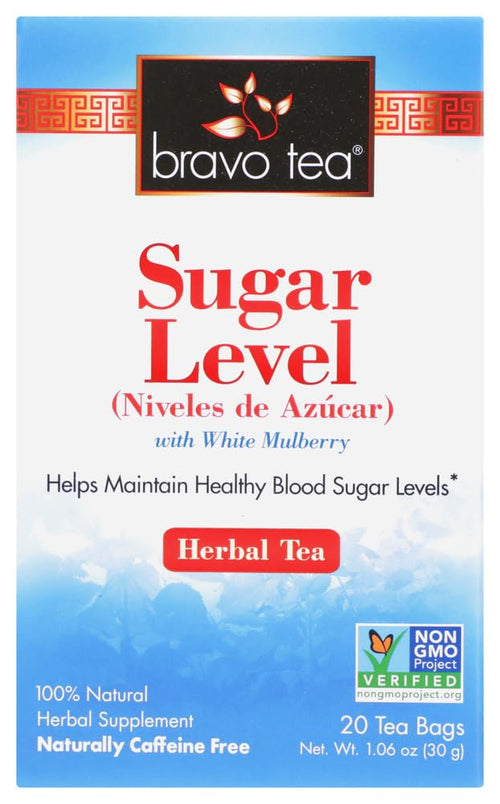 Bravo Tea Sugar Level Tea, 20 Bags (Pack of 2)