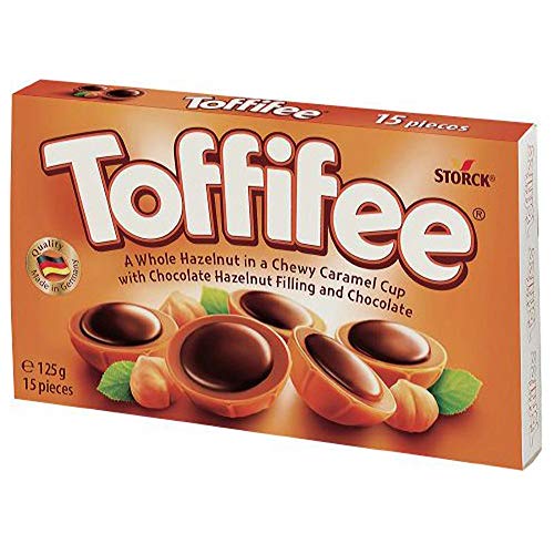 Toffifee Hazelnut in Nougat Cream Caramel Candy, 125 g (15 Pieces)