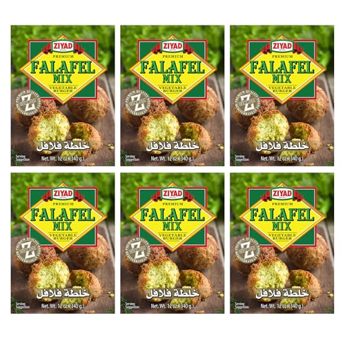 Ziyad Falafel Dry Mix, 12 oz (Pack of 6)