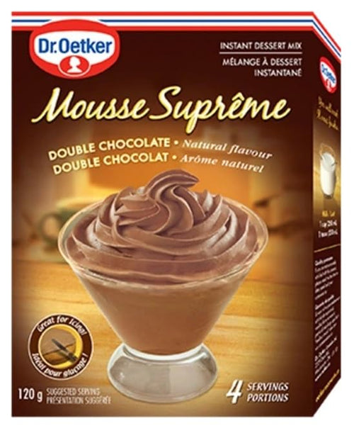 Dr. Oetker Supreme Double Chocolate Mousse, 120 g (Pack of 6)