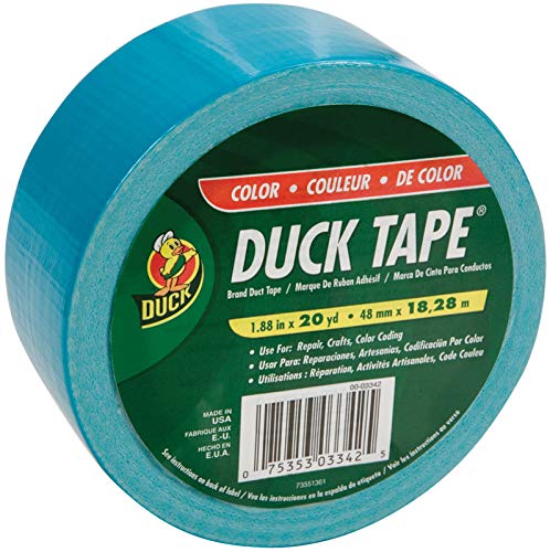 Duck Solid Duct Tape, Aqua, 1.88 in x 20 yd