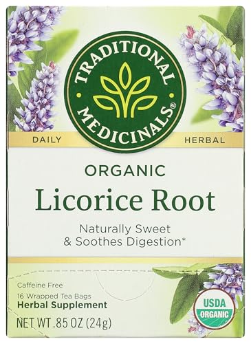 Traditional Medicinals Organic Licorice Root Tea, 16 Tea Bags