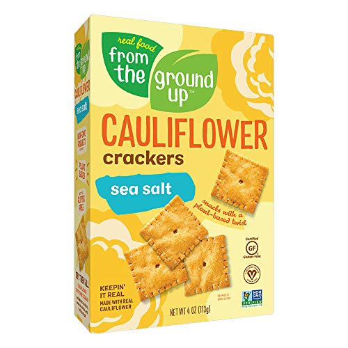 From The Ground Up Cauliflower Crackers, Sea Salt, 4 oz