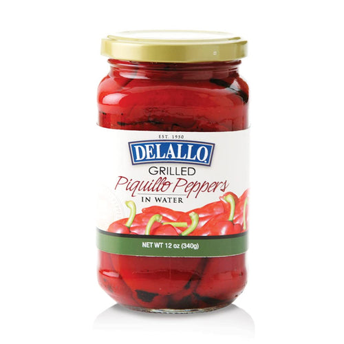 DeLallo Grilled Piquillo Peppers, 12 oz Jar