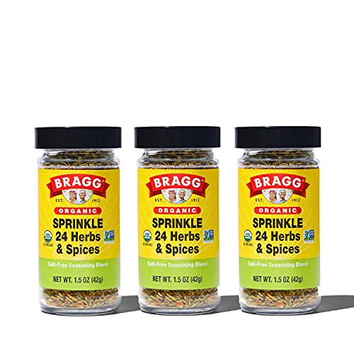 Bragg Sprinkle Herbs and Spices Seasoning, 1.5 oz (Pack of 3)