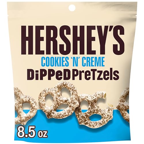 Hershey's Cookies 'n' Creme Dipped Pretzels, 8.5 oz Bag