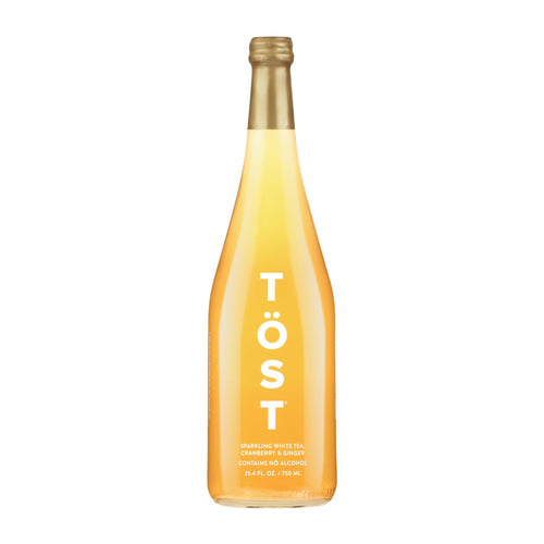 Tost White Sparkling Tea, Cranberry Ginger and Spice, 25.36 fl oz