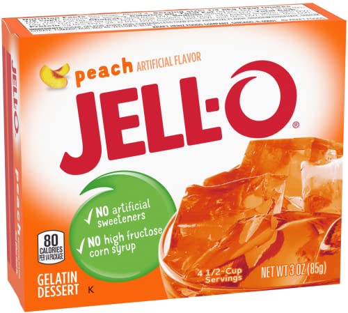 Jell-O Gelatin Dessert, Peach (Pack of 6)
