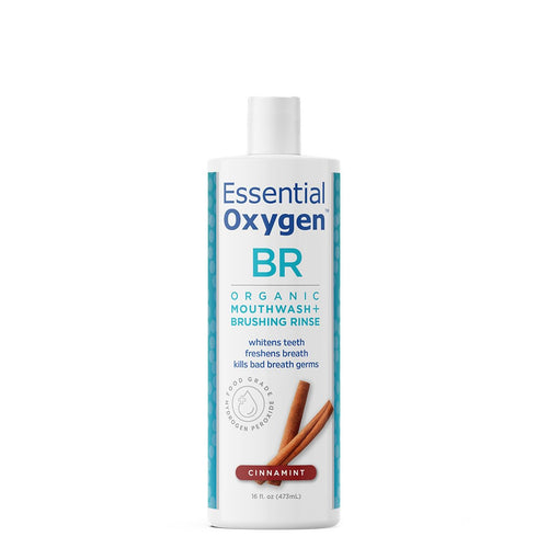 Essential Oxygen Certified Organic Brushing Rinse, Cinnamint, 16 fl oz