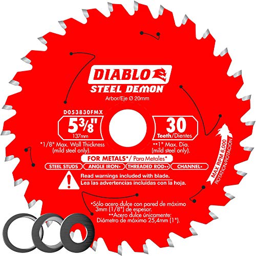 Diablo Steel Demon Carbide Saw Blade, 5-3/8 in, 30 Teeth