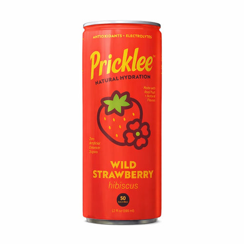 Pricklee Real Fruit Hydration Drink, Wild Strawberry, 12 oz (Pack of 12)