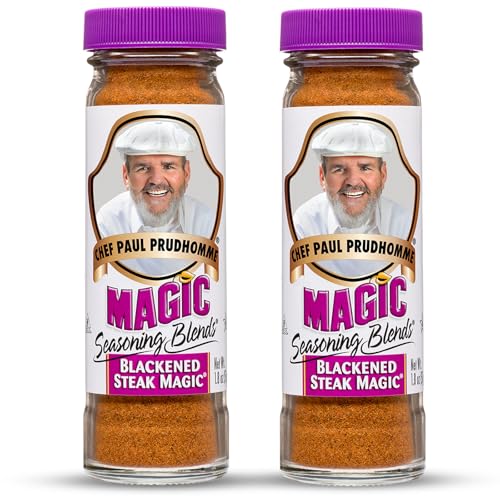 Chef Paul Prudhomme's Blackened Steak Magic Seasoning, 1.8 oz (Pack of 2)
