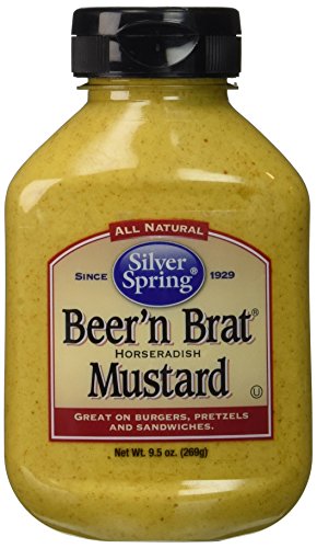 Silver Springs Beer & Brat Mustard, 9.5 oz (Pack of 4)